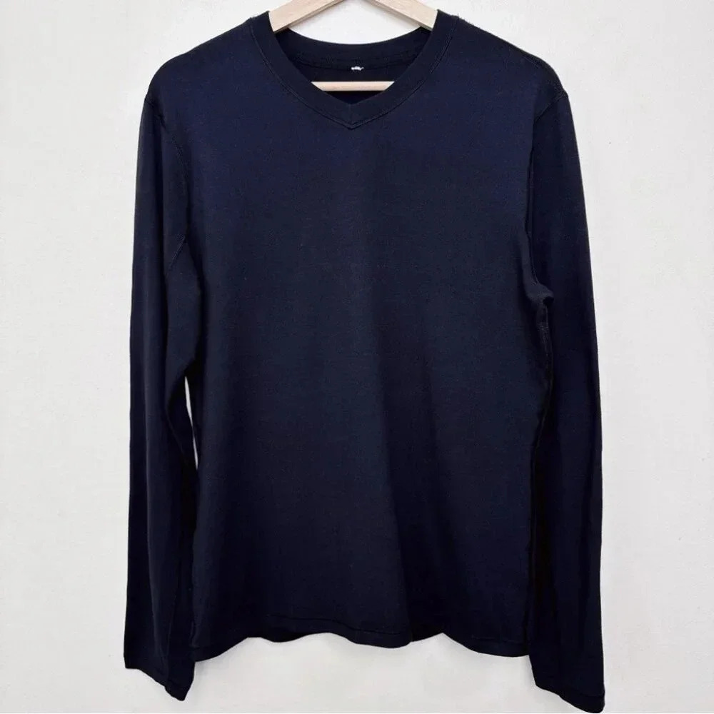 Lululemon Mens Medium Crew Neck Long Sleeve Fleece Tshirt